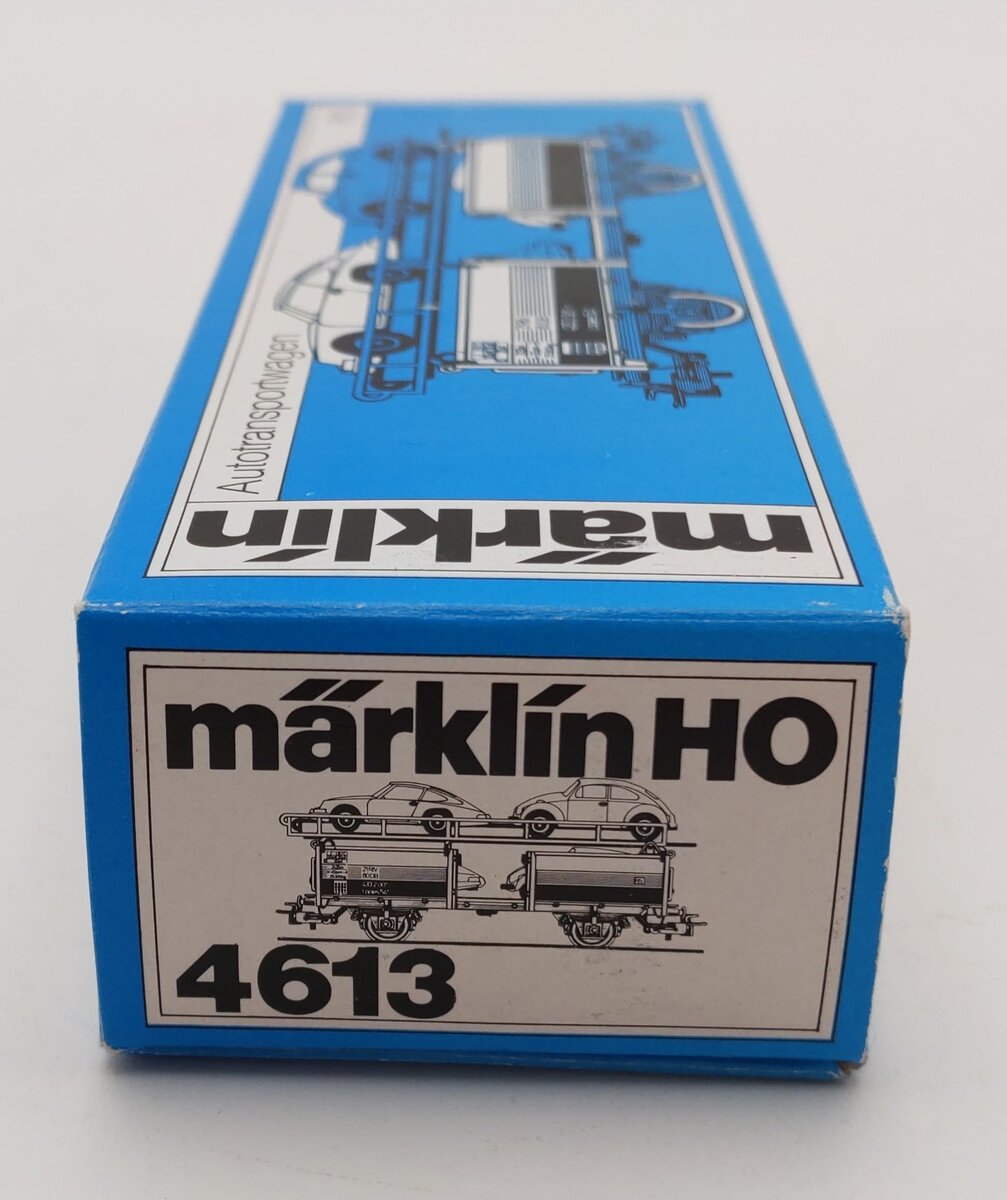 Marklin 4613 HO Scale Auto Transport Car w/ Automobiles EX/Box