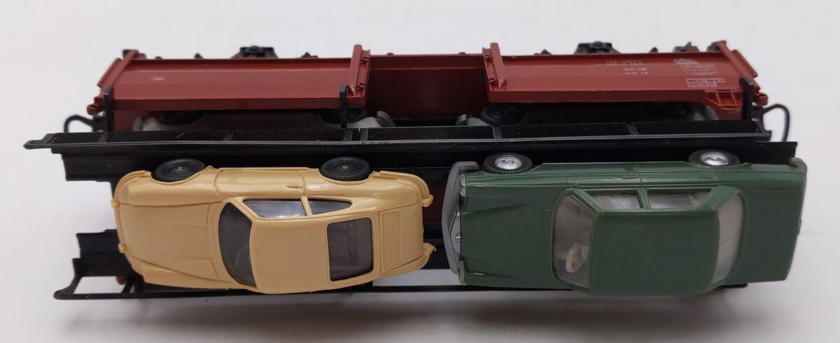 Marklin 4613 HO Scale Auto Transport Car w/ Automobiles EX/Box