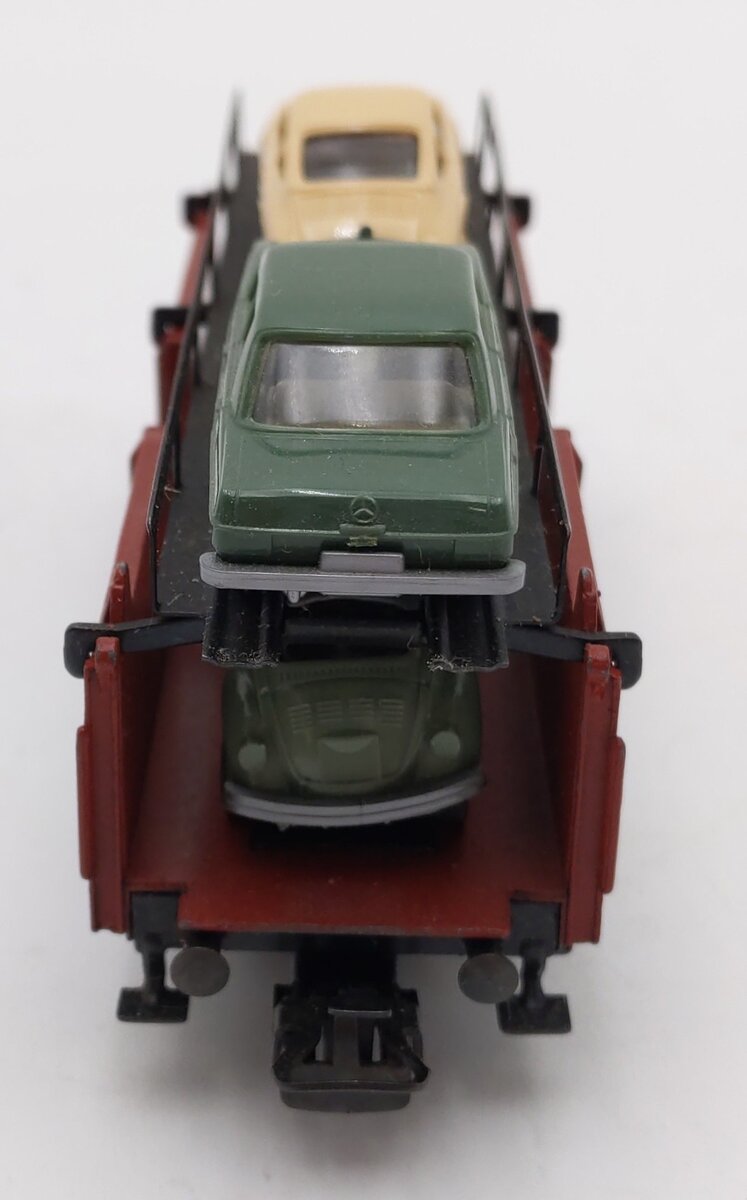 Marklin 4613 HO Scale Auto Transport Car w/ Automobiles EX/Box