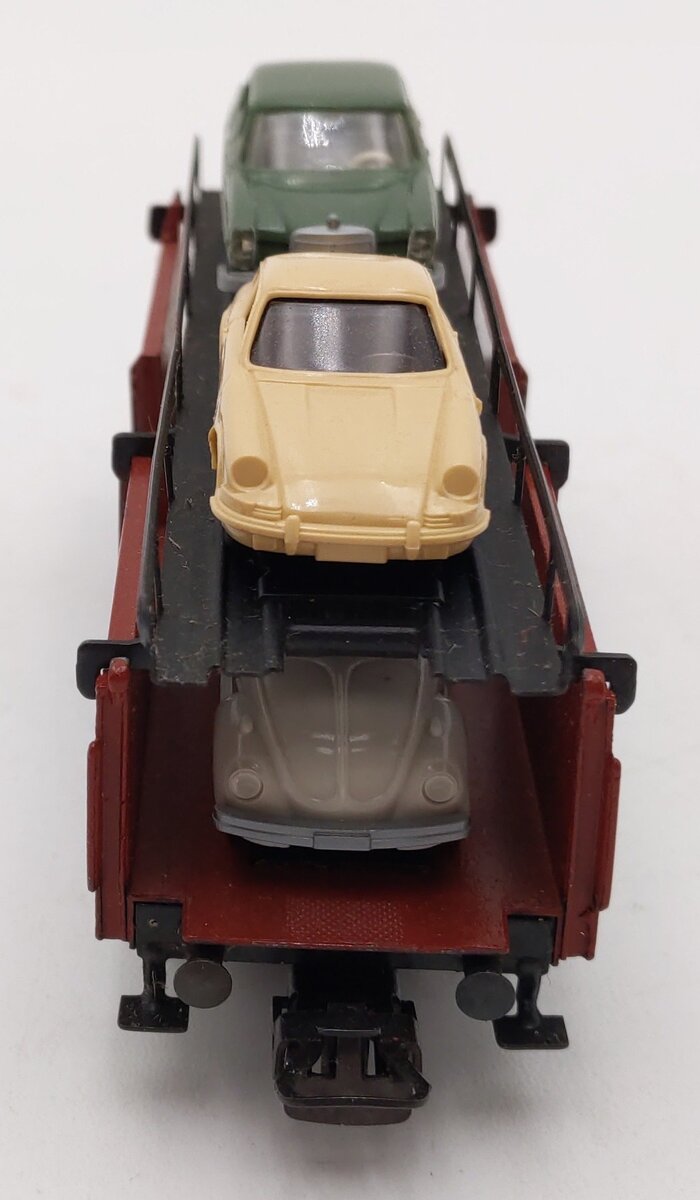 Marklin 4613 HO Scale Auto Transport Car w/ Automobiles EX/Box