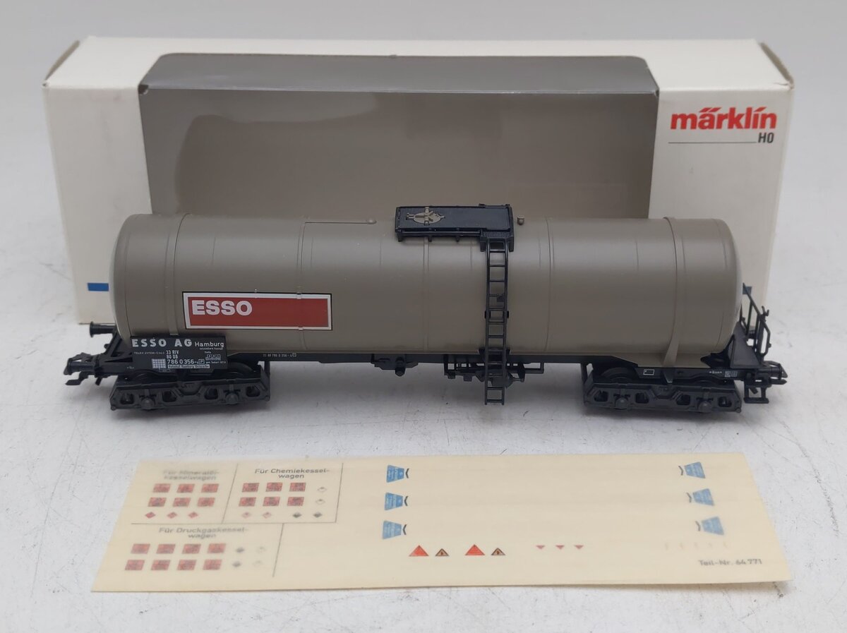 Marklin 4754 4 Axle Esso Tank Car LN/Box