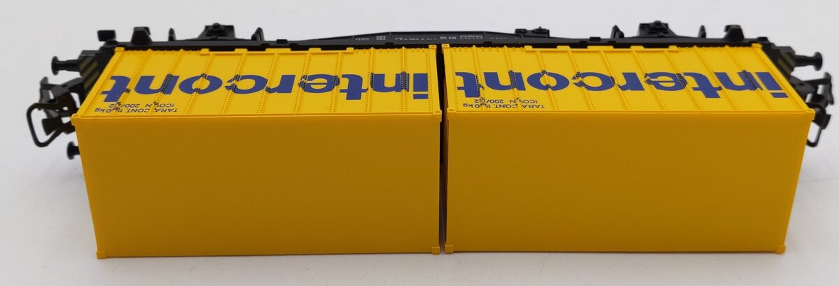 Marklin 4670 HO Scale Intercontintercont Flatcar w/2 Intercont Containers EX/Box