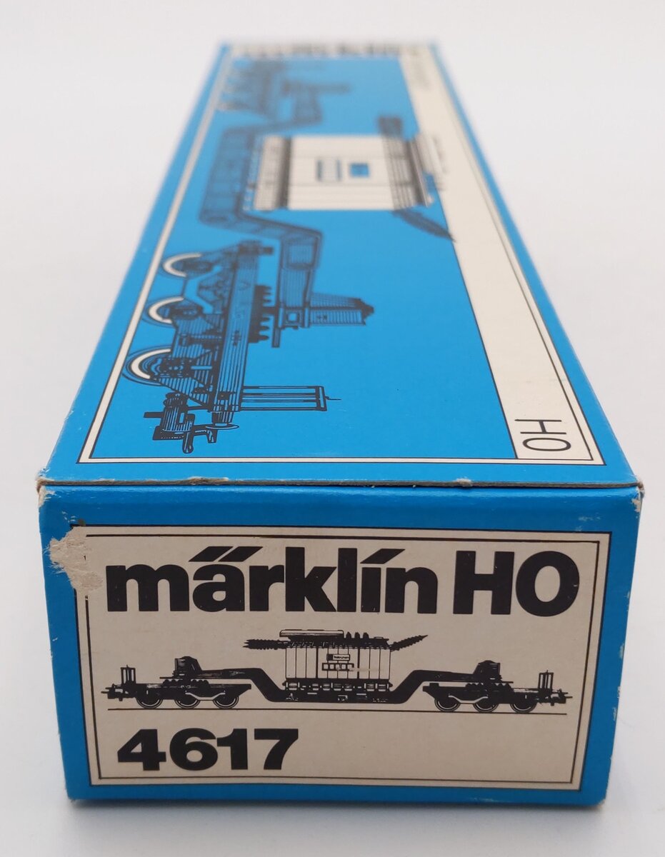 Marklin 4617 HO DB Trafo-Union Well Car with Green Transformer EX/Box