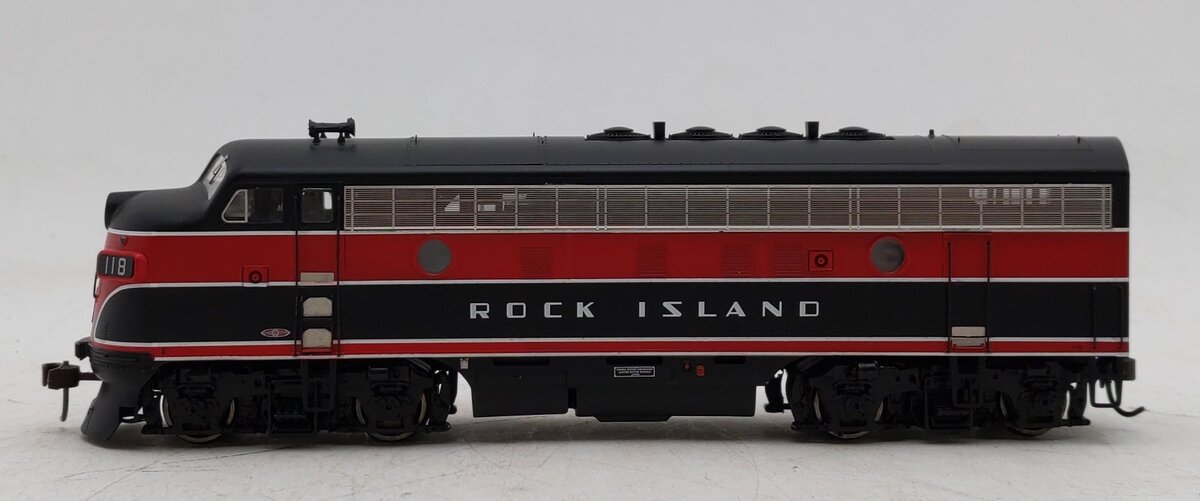 Athearn G1006 HO Scale Rock Island F-7A Phase I Freight Diesel Locomotive #118 EX/Box