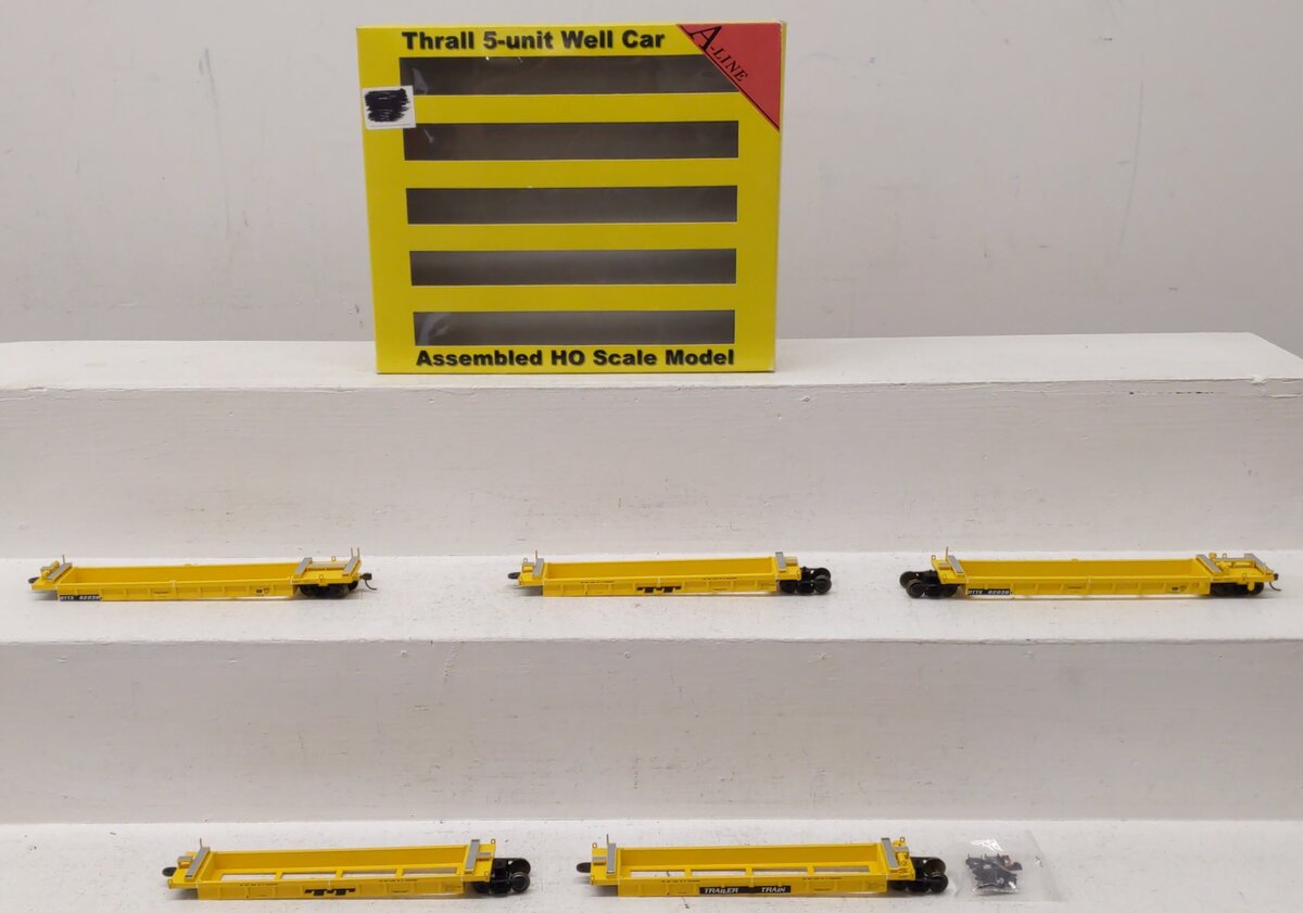 InterMountain 47301 HO DTTX Trailer-Train Thrall 5-Unit Well Car Set VG/Box