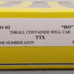 InterMountain 47301 HO DTTX Trailer-Train Thrall 5-Unit Well Car Set VG/Box