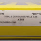 InterMountain 47304 HO Santa Fe Trailer-Train Thrall 5-Unit Well Car Set VG/Box