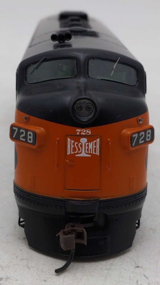 Athearn G1023 HO Bessemer F-7APhase 2 Freight Diesel Locomotive #728A EX/Box