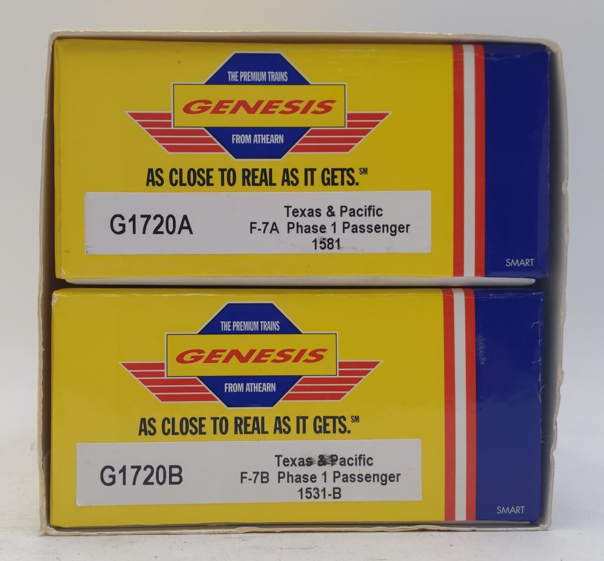 Athearn G1720 HO Scale Texas & Pacific F-7A /F-7B Diesel Loco Set #1581/1531-B LN/Box