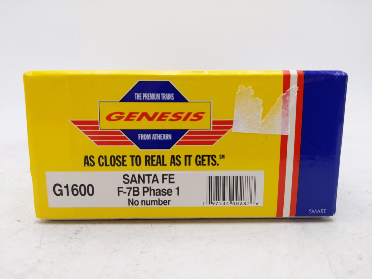 Athearn G1600 HO Scale Santa Fe F7B Phase I Powered B-Unit EX/Box