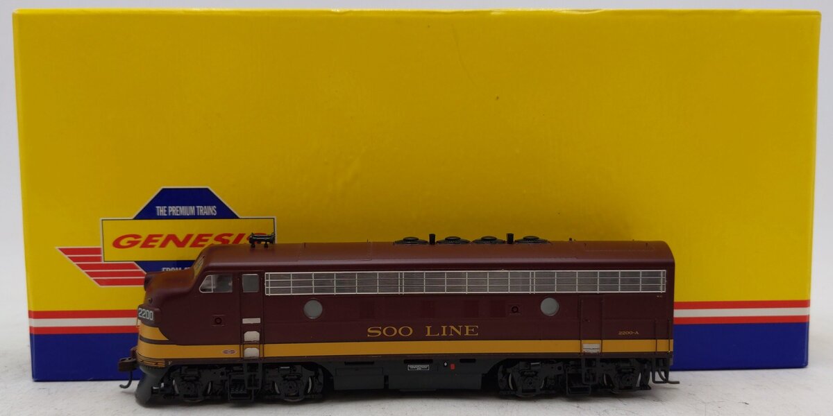 Athearn G2024 HO Scale Soo Line F-3A Phase 4 Diesel Locomotive #2200-A EX/Box