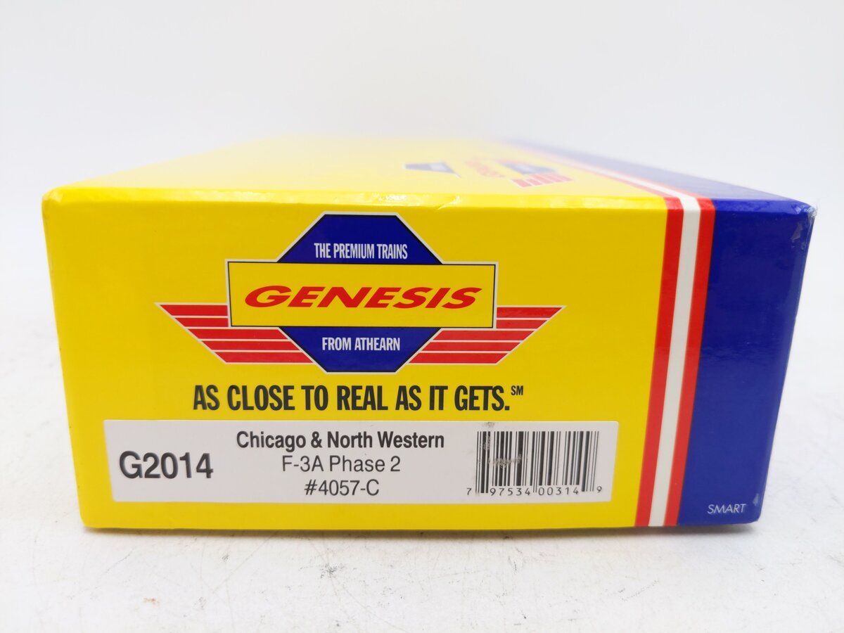 Athearn G2014 HO C&NW F-3A Phase II Diesel Locomotive #4057-C w/ DCC EX/Box
