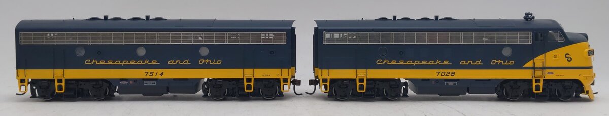 Athearn G22004 HO Scale Chesapeake & Ohio EMD F7 AB Diesel Set LN/Box