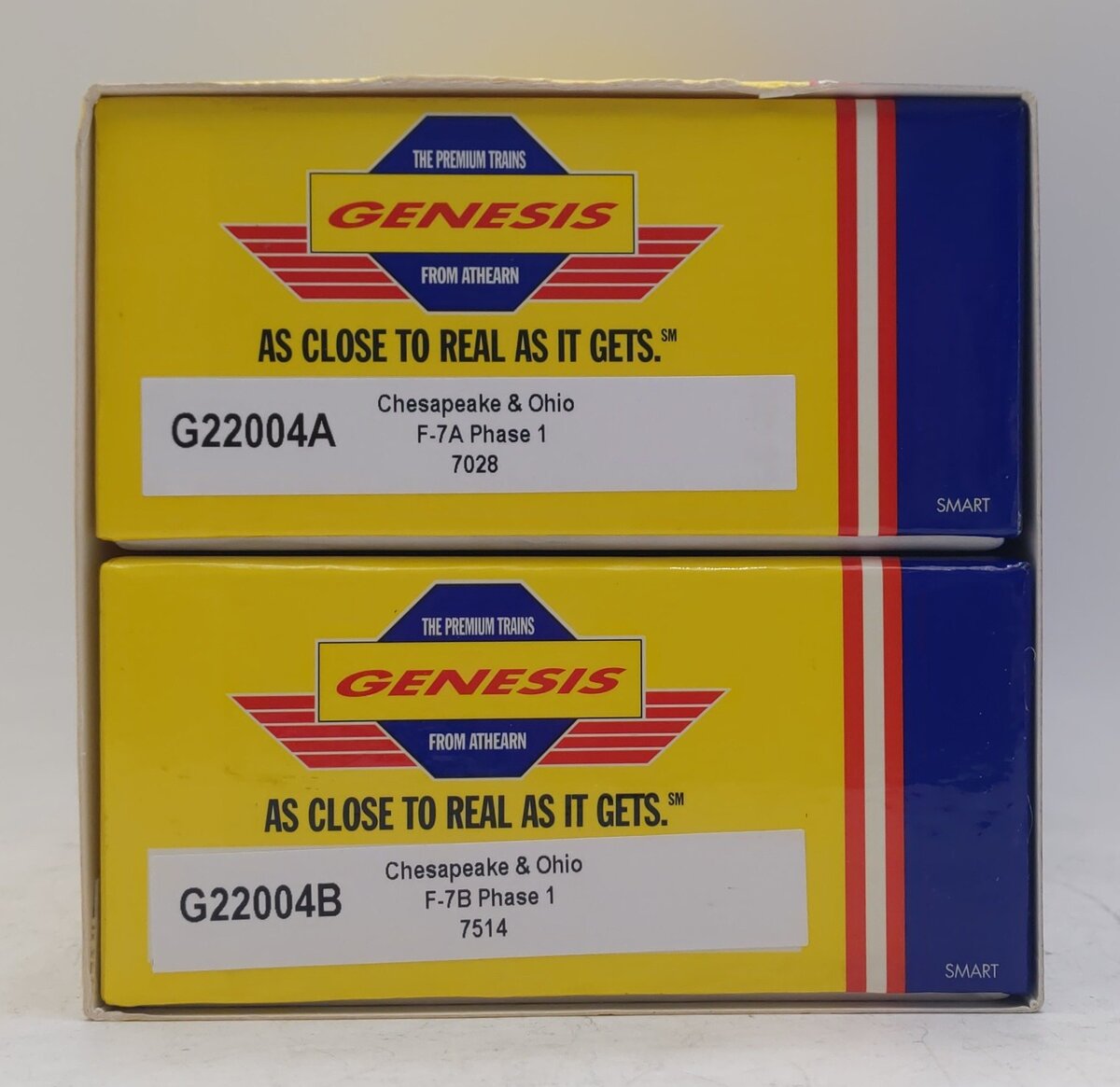 Athearn G22004 HO Scale Chesapeake & Ohio EMD F7 AB Diesel Set LN/Box