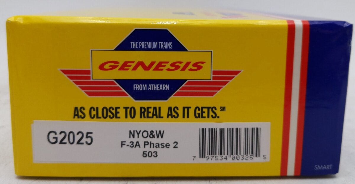 Athearn G2025 HO NYO&W F-3A Phase 2 Diesel Locomotive #503 EX/Box