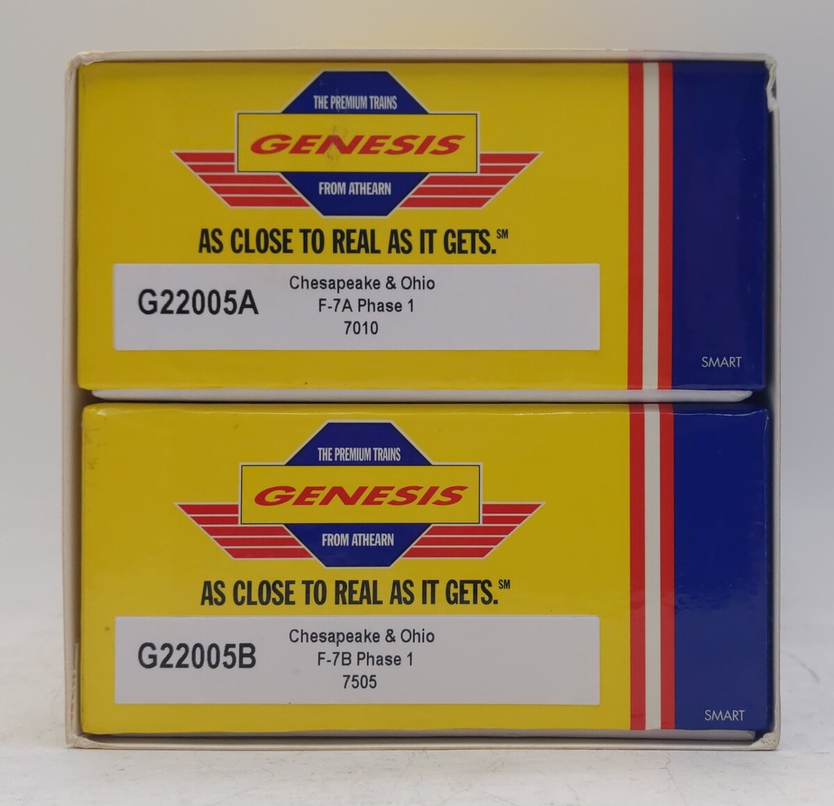 Athearn G22005 HO Scale Chesapeake & Ohio EMD F7 AB Diesel Set LN/Box