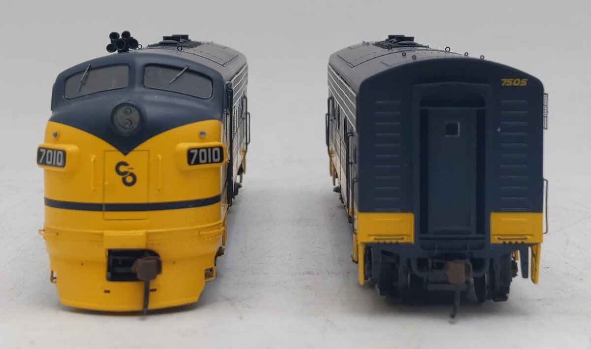 Athearn G22005 HO Scale Chesapeake & Ohio EMD F7 AB Diesel Set LN/Box