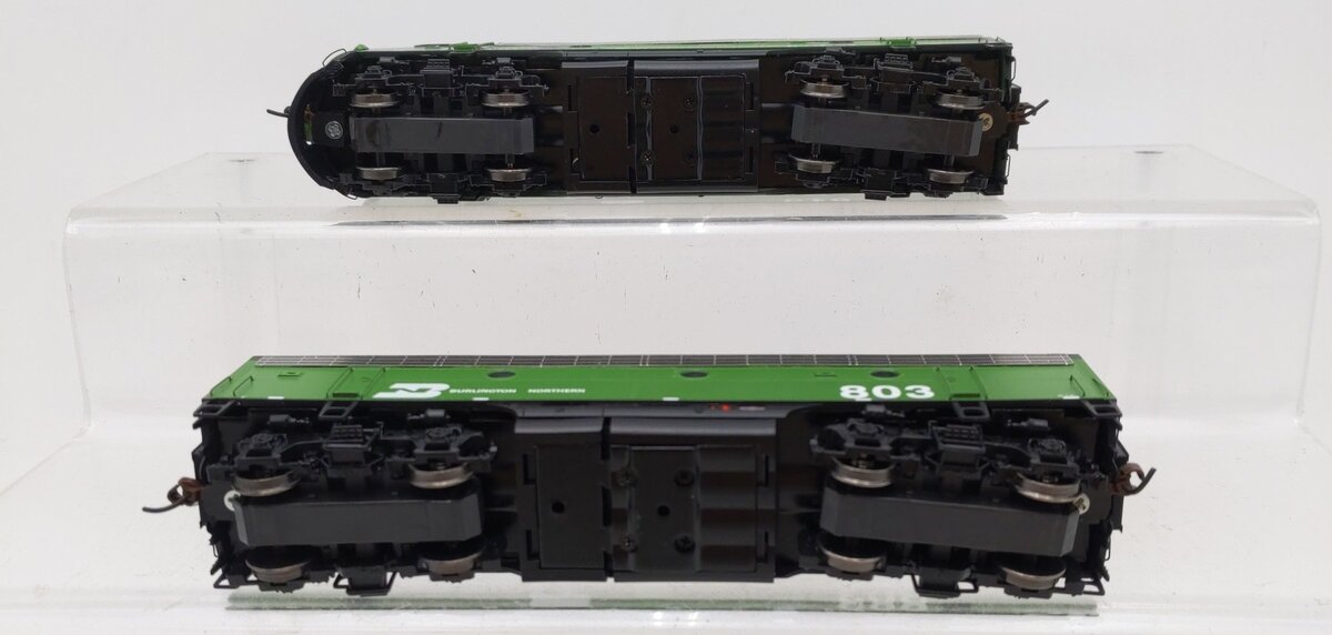 Athearn G22027 HO Burlington Northern F-9AB Phase I Freight Diesel Set #812, 803 EX/Box