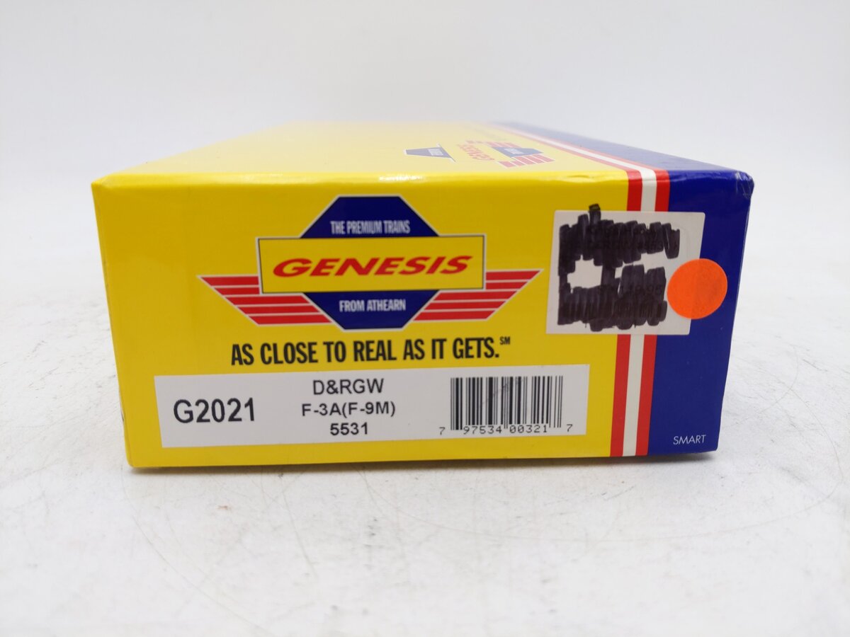 Athearn G2021 HO Scale D&RGW F-3A Diesel Locomotive #5531 EX/Box