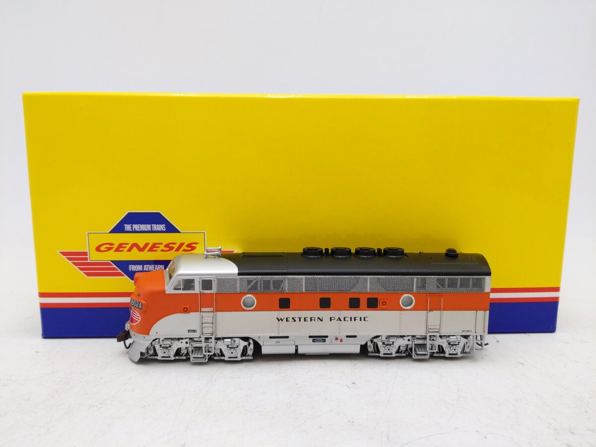 Athearn G2010 HO Genesis Western Pacific Passenger F-3A Phase 2 #802-A EX/Box