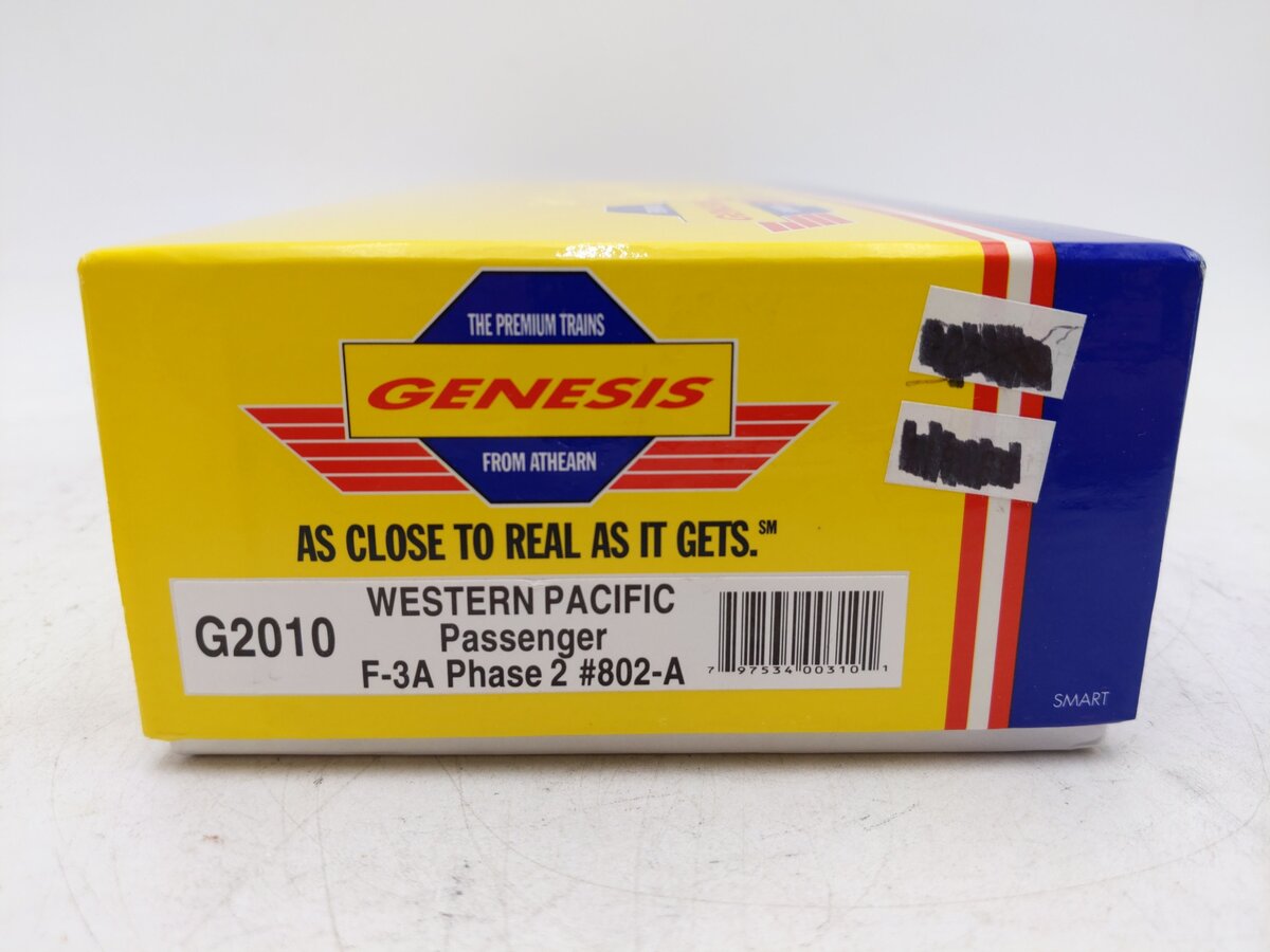 Athearn G2010 HO Genesis Western Pacific Passenger F-3A Phase 2 #802-A EX/Box