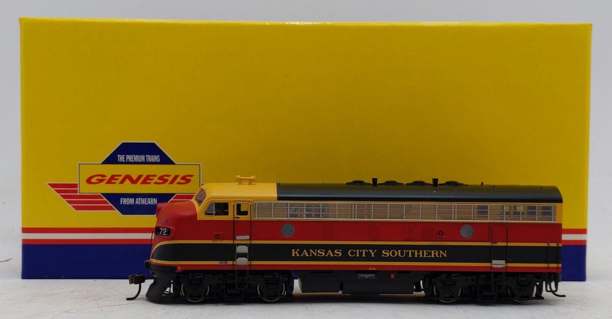 Athearn G2035 HO Kansas City Southern Freight F-3A Phase 2 # 72-A LN/Box
