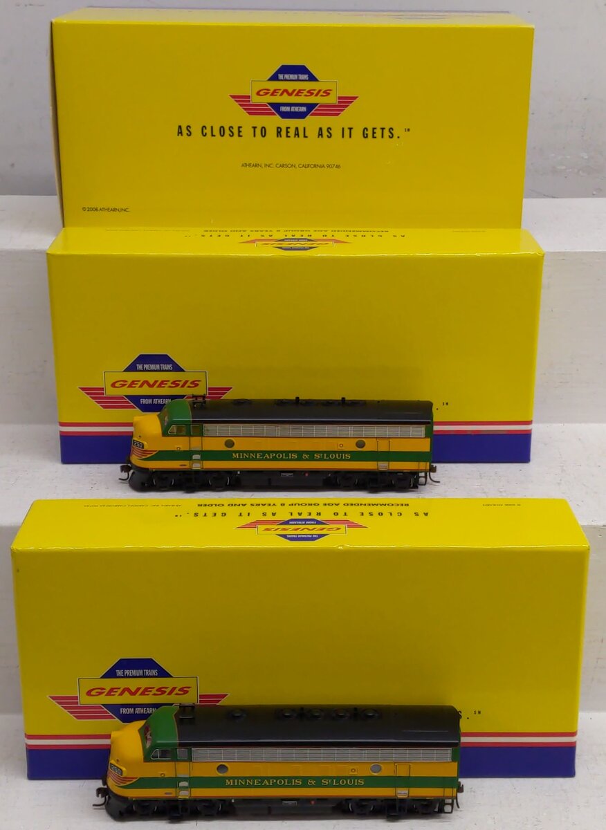 Athearn G22030 HO Scale F-7A Freight Locomotive Set 250-A & 250-C EX/Box