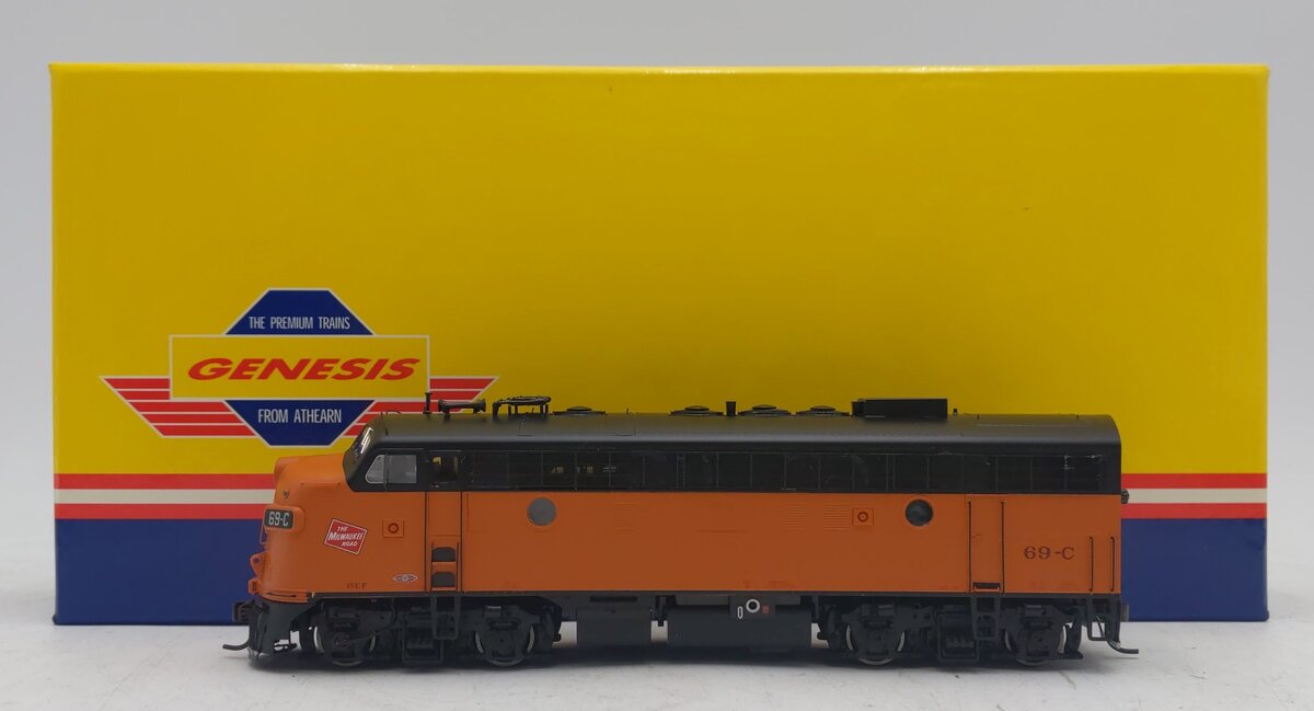 Athearn G22303 HO Milwaukee Modernized F7A Diesel Locomotive w/DCC & Sound #69C