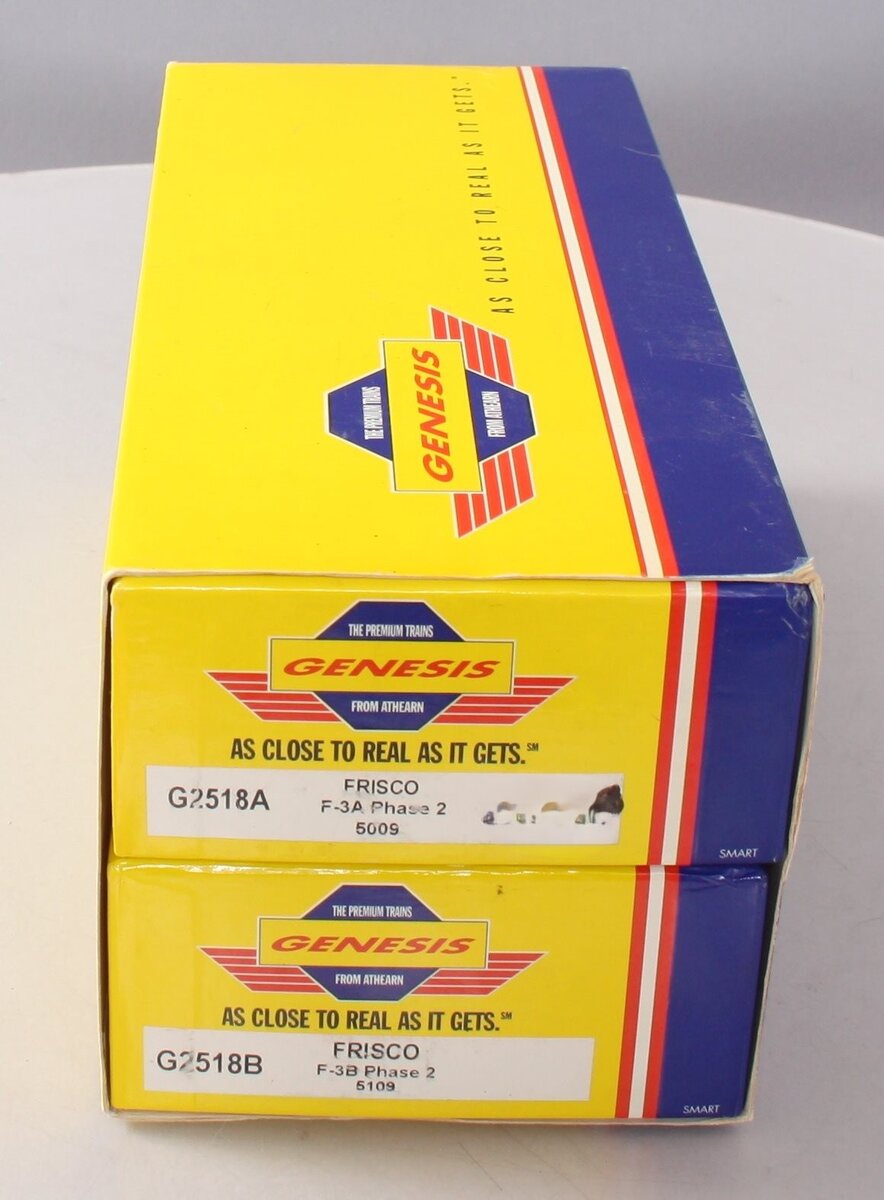 Athearn G2518 HO Scale Frisco F3 Diesel Locomotive AB Set #5009/5109 LN/Box