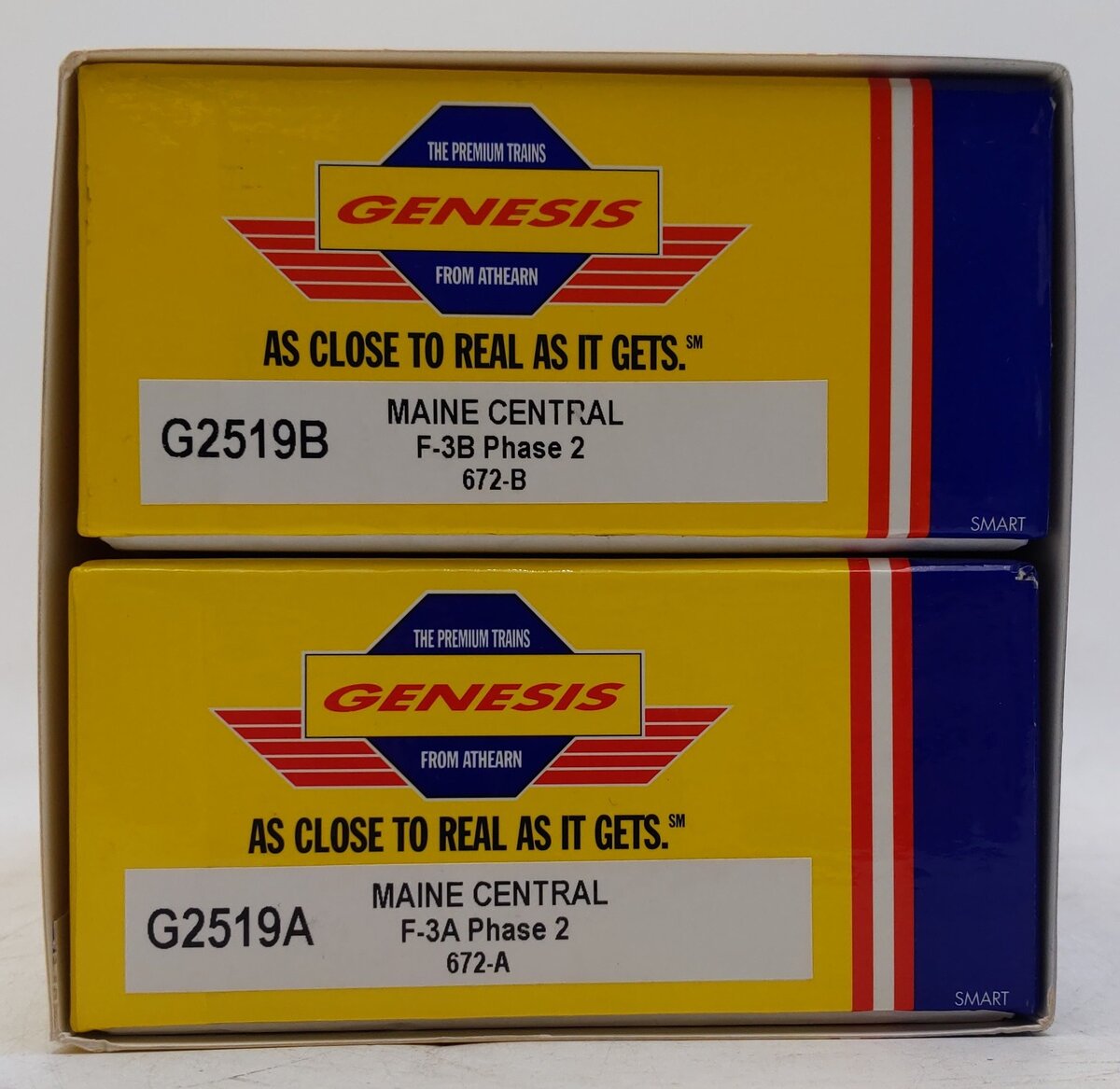 Athearn G2519 HO Maine Central F-3A/F-3B Diesel Locomotive Set LN/Box