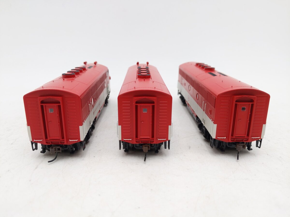 Athearn G2636 Missouri-Kansas-Texas F3 ABA Diesel Locomotive Set #205 EX/Box