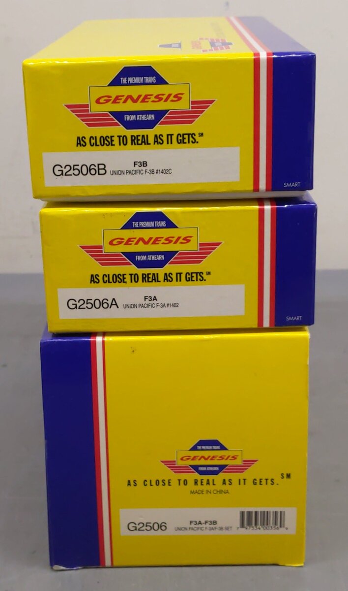 Athearn G2506 HO Scale Union Pacific F-3 AB Diesel Set LN/Box