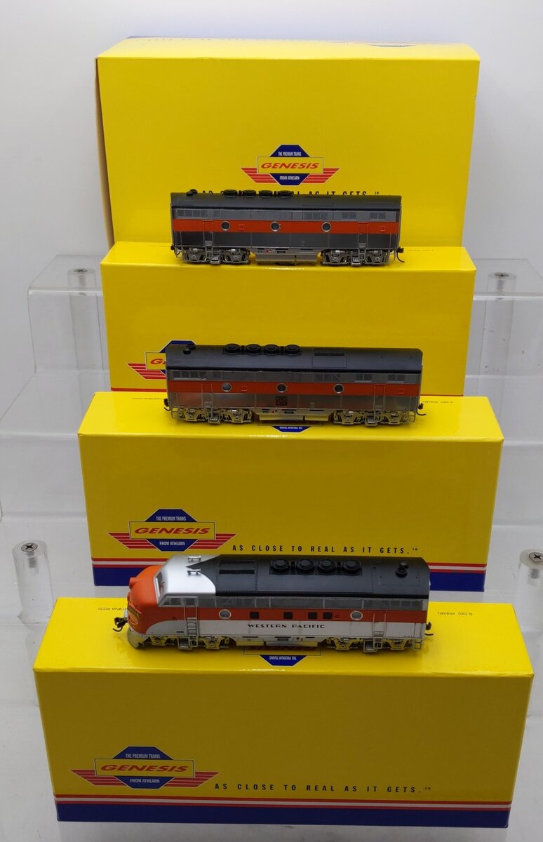Athearn G2510 HO Scale WP F-3 ABB Passenger Diesel Locomotive Set #803A/B/C EX/Box