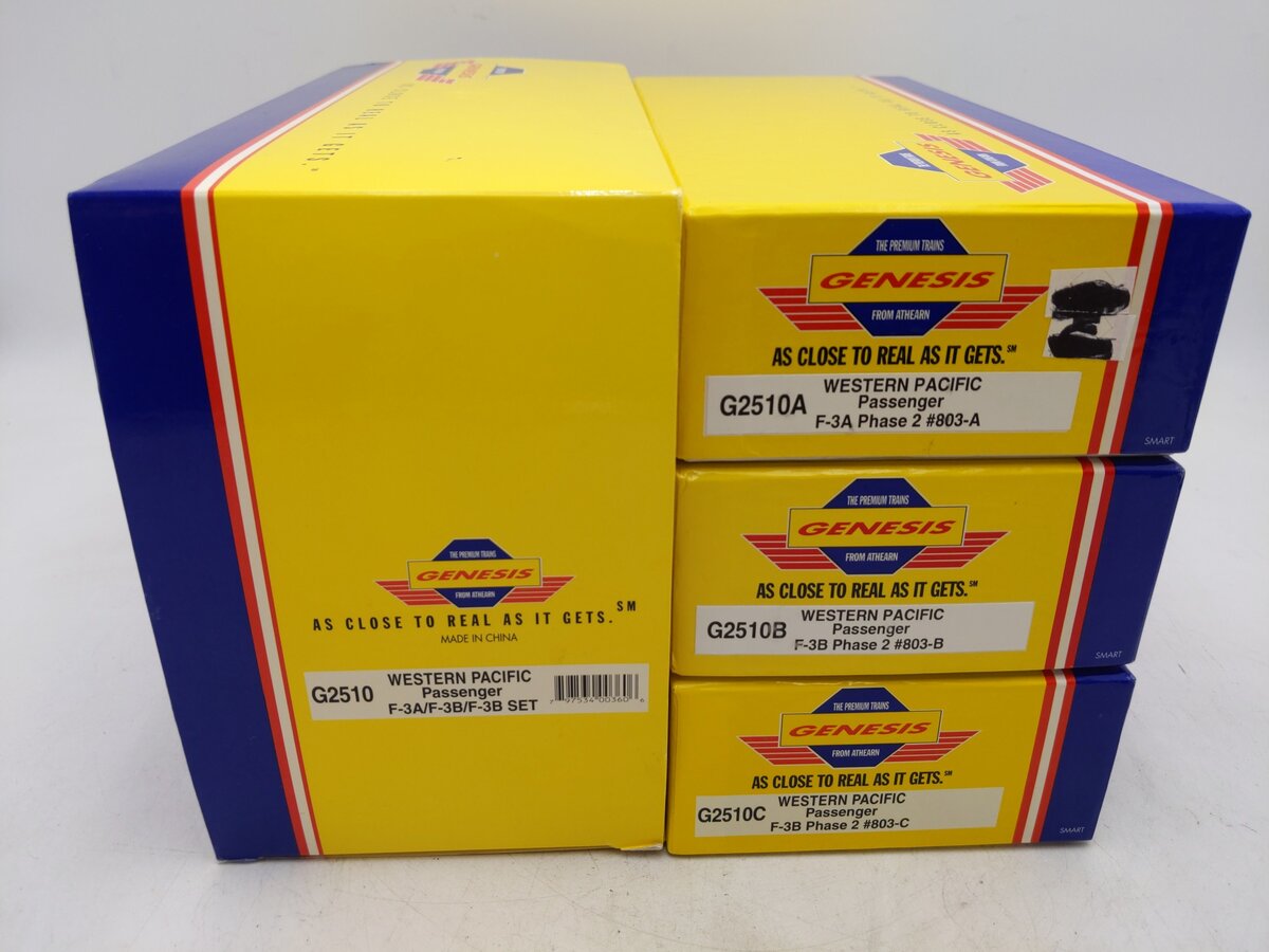 Athearn G2510 HO Scale WP F-3 ABB Passenger Diesel Locomotive Set #803A/B/C EX/Box