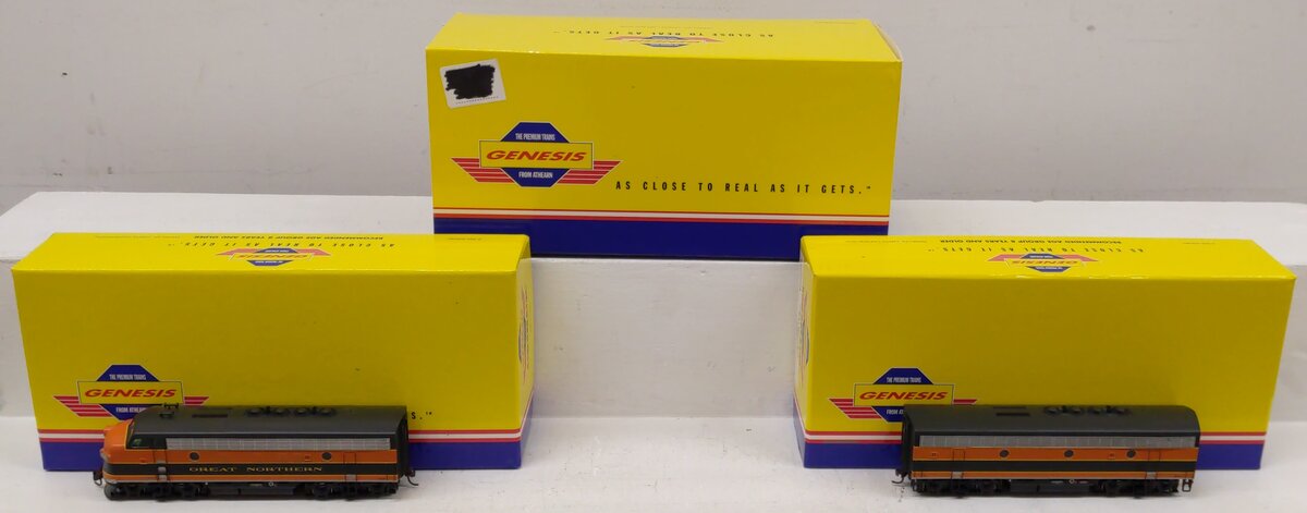 Athearn G2727 HO Scale Great Northern F-3AB Diesel Locomotive Set EX/Box