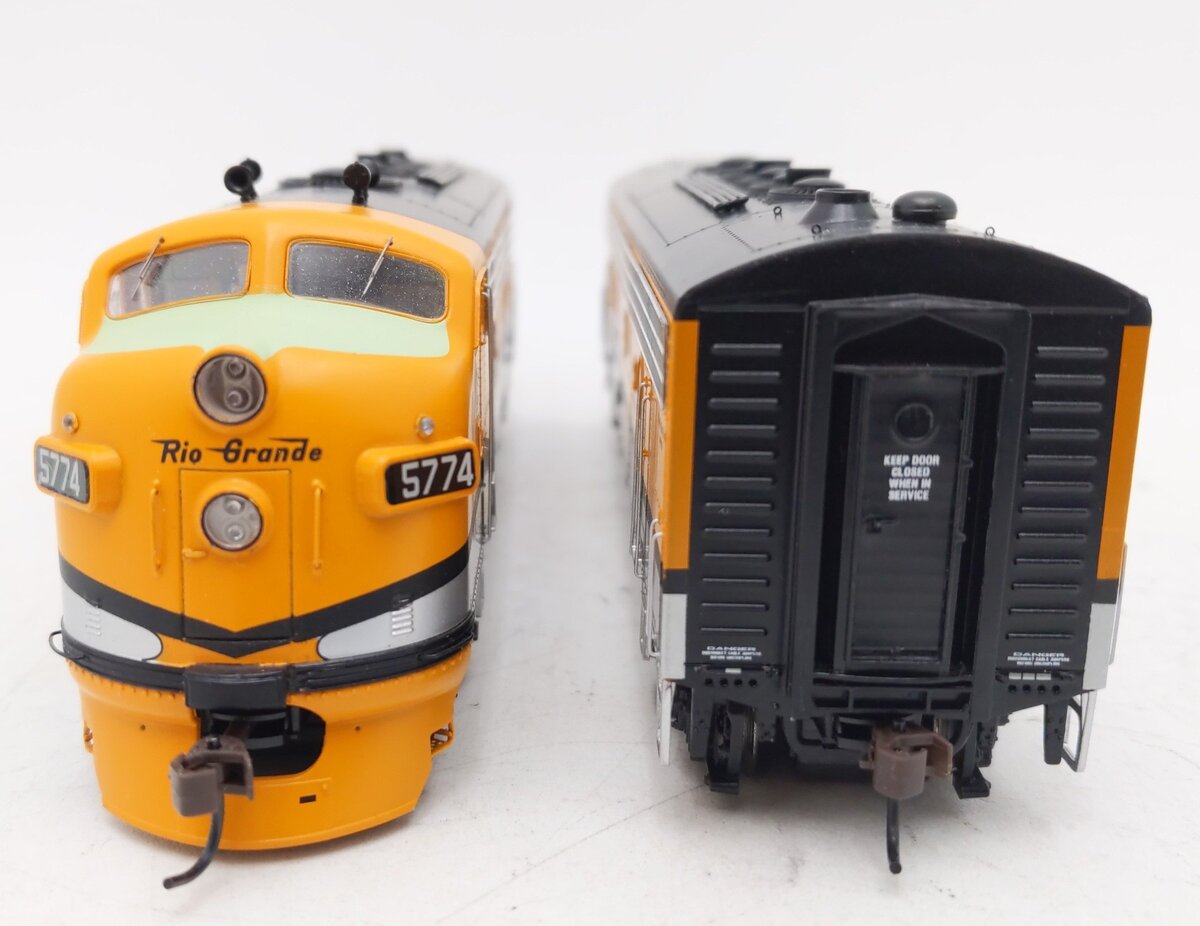 Athearn G3202 HO Scale D&RGW F-9A/B Diesel Locomotive Set EX/Box