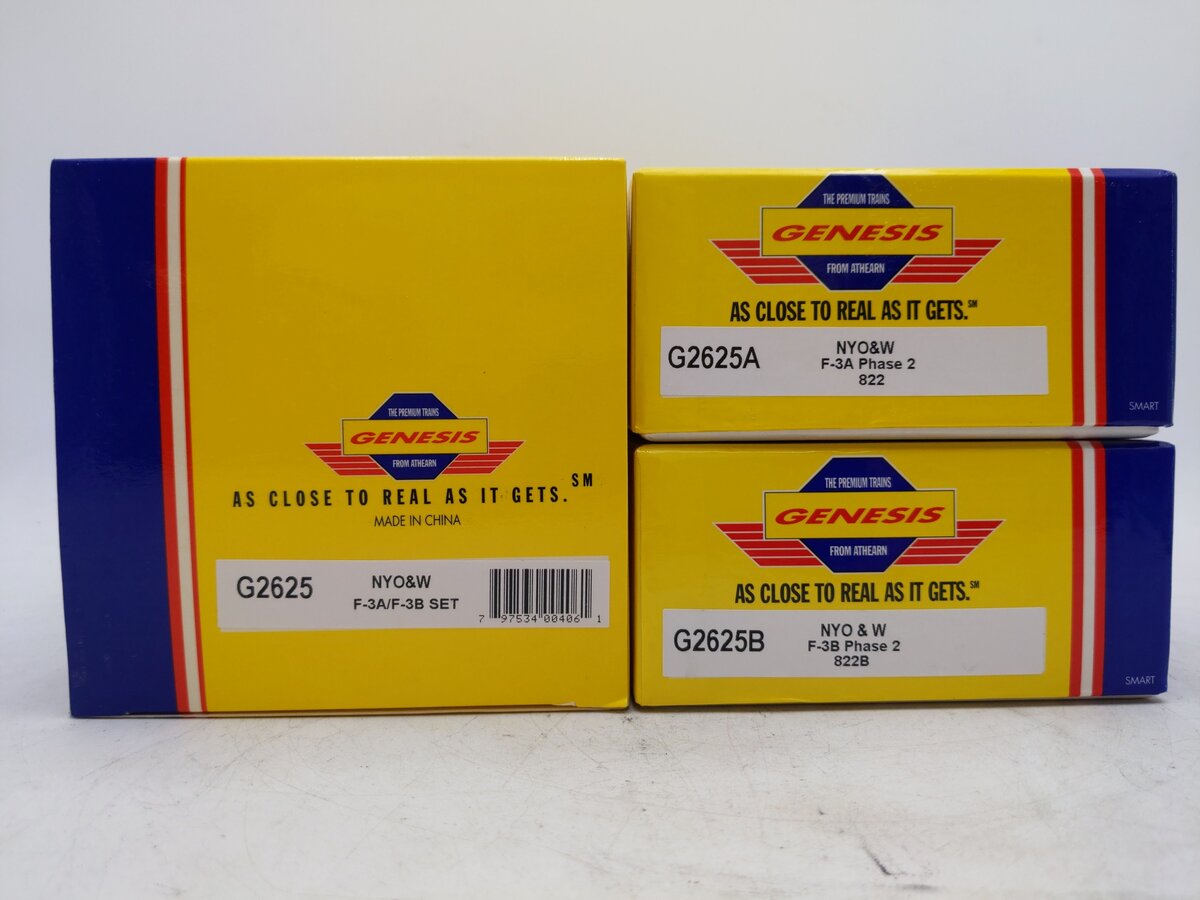 Athearn G2625 HO New York Ontario & Western F-3A/B Diesel Locomotive Set EX/Box