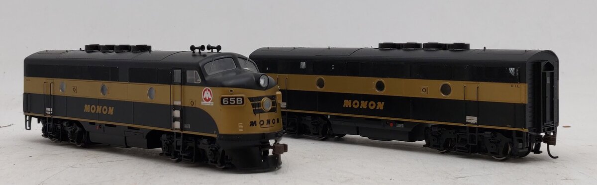 Athearn G2516 HO Monon F-3A/ F3-B Diesel Locomotive Set # 65B/ 63C LN/Box