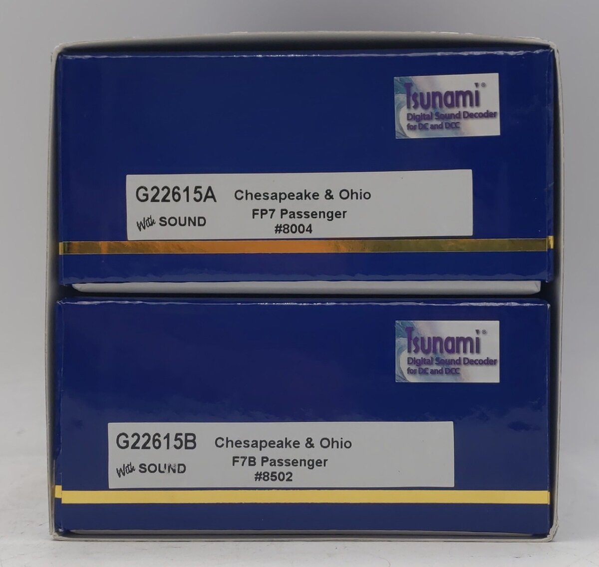 Athearn G22615 HO C&O FP7A/F7B Diesel Locomotives #8004/#8502 w/ DCC & Sound LN/Box