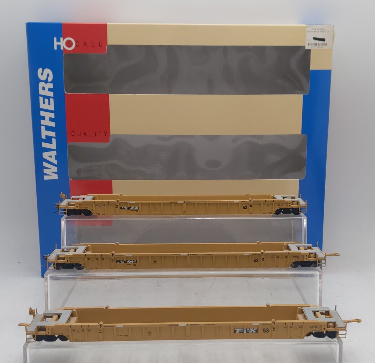 Walthers 932-33945 HO Scale TTX NSC 53' Well Cars (Set of 3) EX/Box