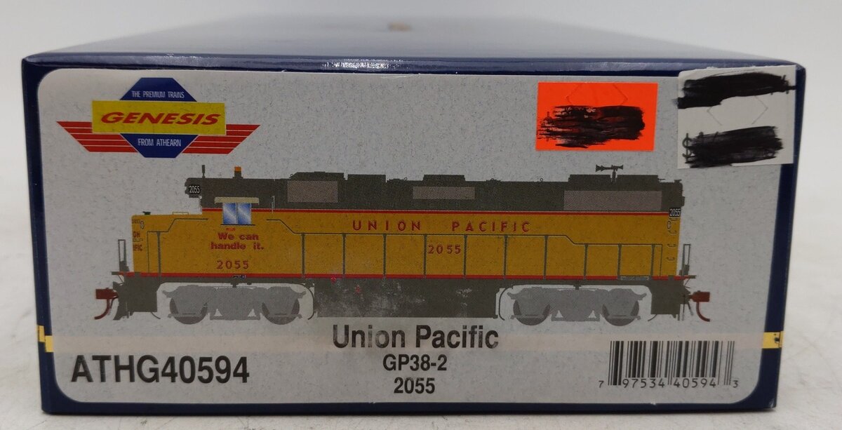 Athearn G40694 HO Union Pacific GP38-2 Diesel Locomotive #2055 w/Sound EX/Box