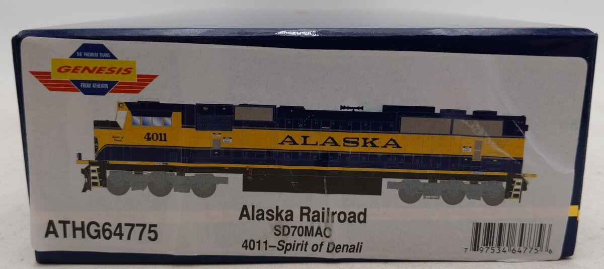 Athearn G6472 HO Alaska Railroad SD70MAC Diesel Locomotive #4011 EX/Box