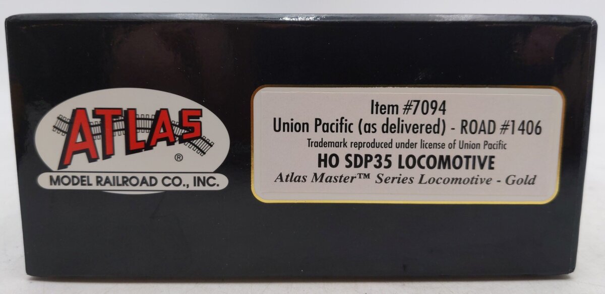 Atlas 7094 HO Scale Union Pacific SPD35 Diesel Locomotive #1406 EX/Box