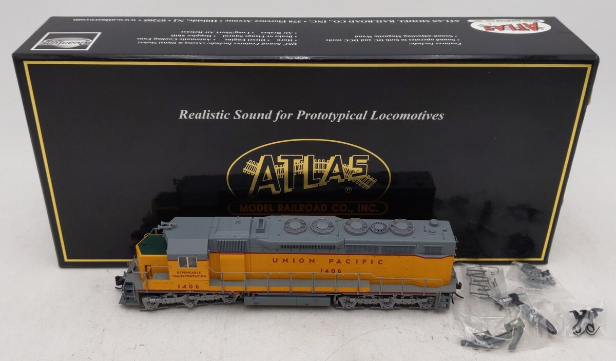 Atlas 7094 HO Scale Union Pacific SPD35 Diesel Locomotive #1406 EX/Box