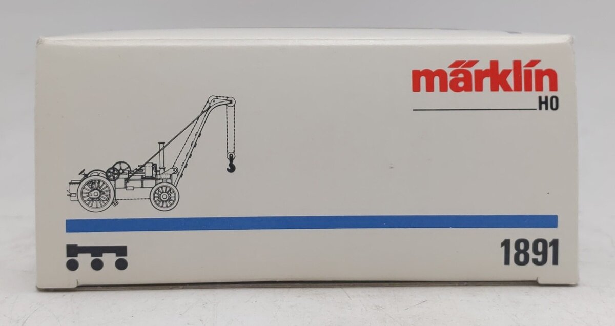 Marklin 1891 HO Scale Steam Crane VG/Box