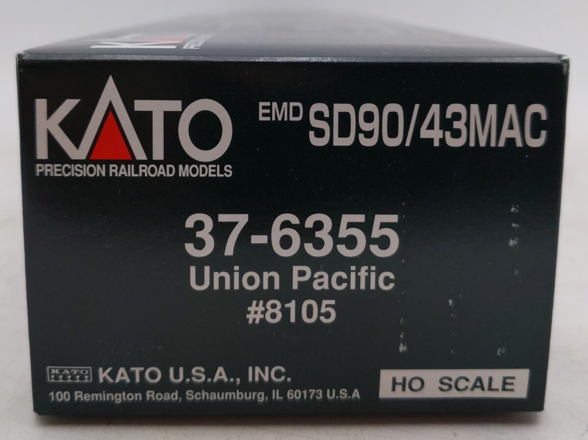 Kato 37-6355 HO Scale Union Pacific SD90/43MAC Diesel Locomotive #8105 EX/Box