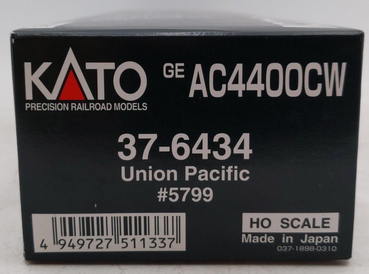 Kato 37-6434 HO Scale Union Pacific GE AC4400CW Diesel Locomotive #5799 w/DCC EX/Box