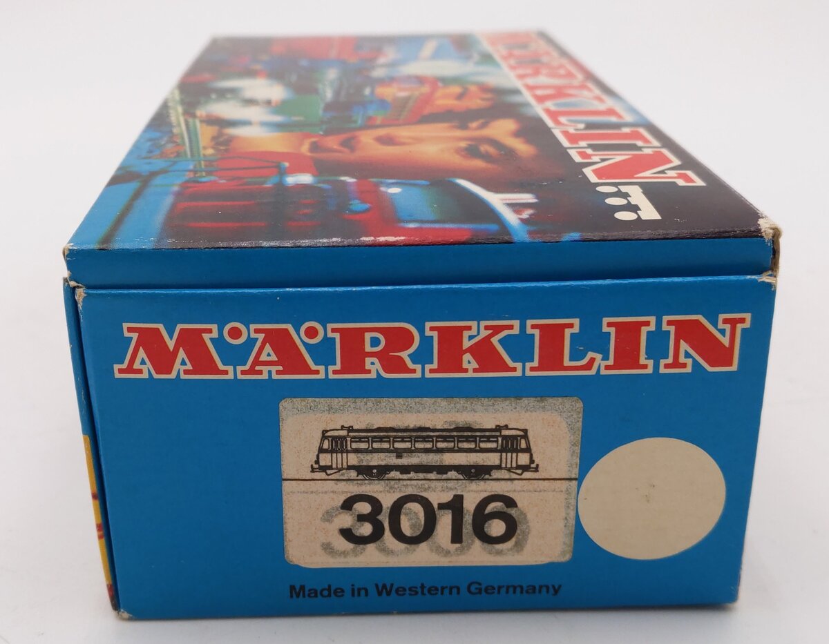 Marklin 3016 HO Scale DB Railbus #795 299-7 EX/Box