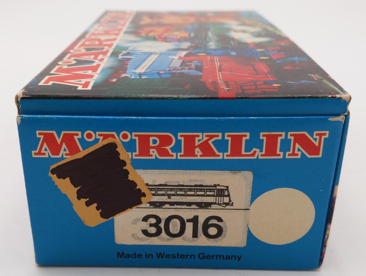 Marklin 3016 HO Scale DB Railbus #795 299-7 EX/Box