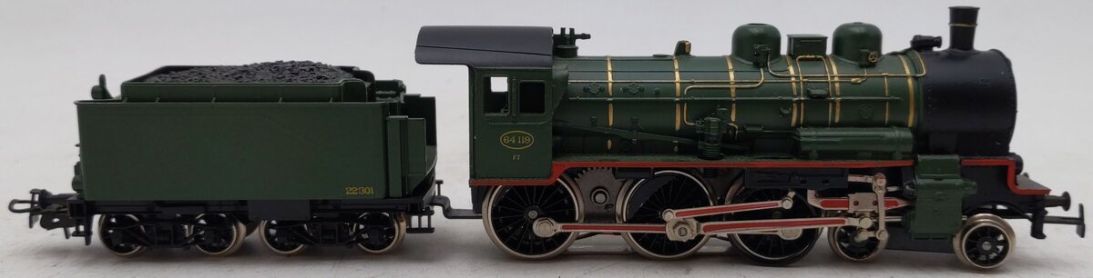Marklin 3086 HO Scale BR64 Steam Locomotive & Tender #64119 EX/Box
